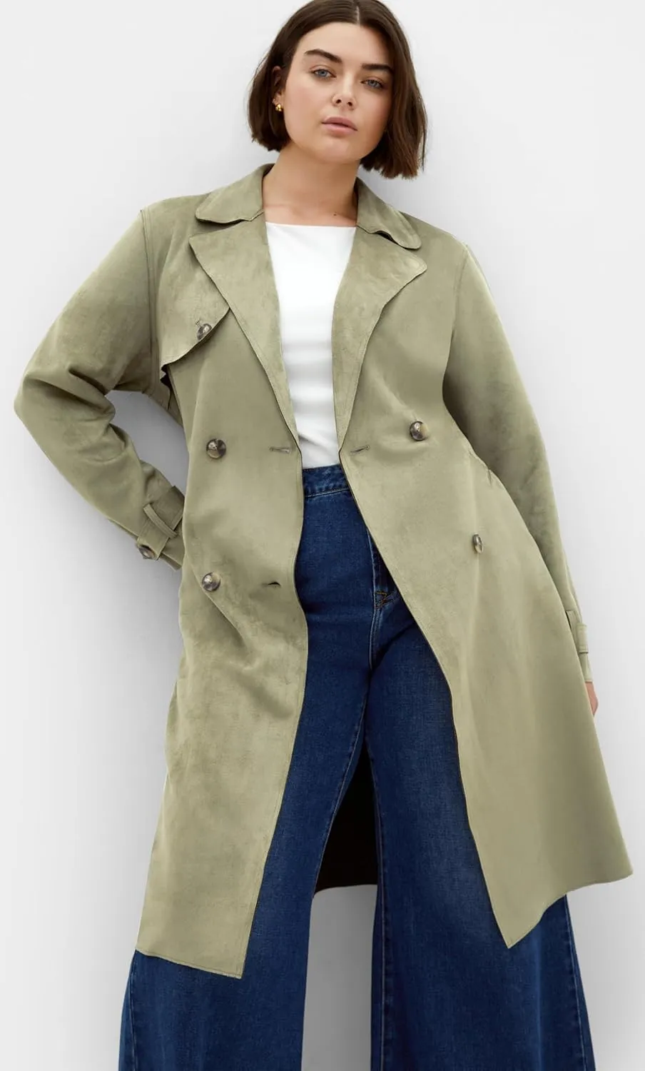City Chic Women's Plus Size Coat-Cornwall Trench