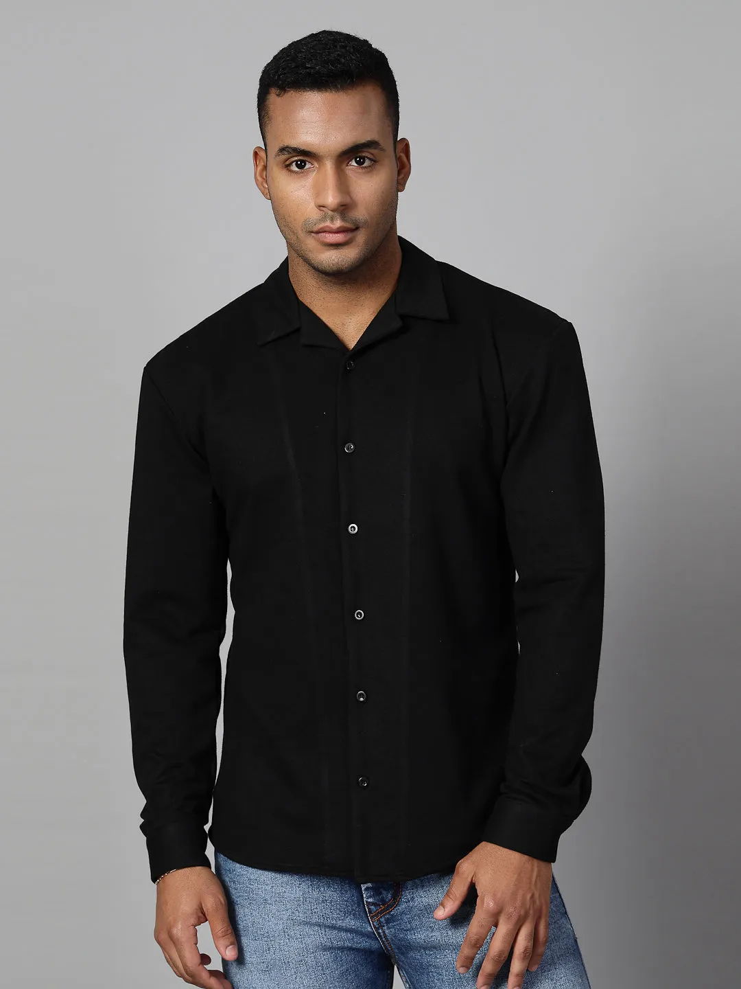 Classic Cuban Collar Terry Shirt
