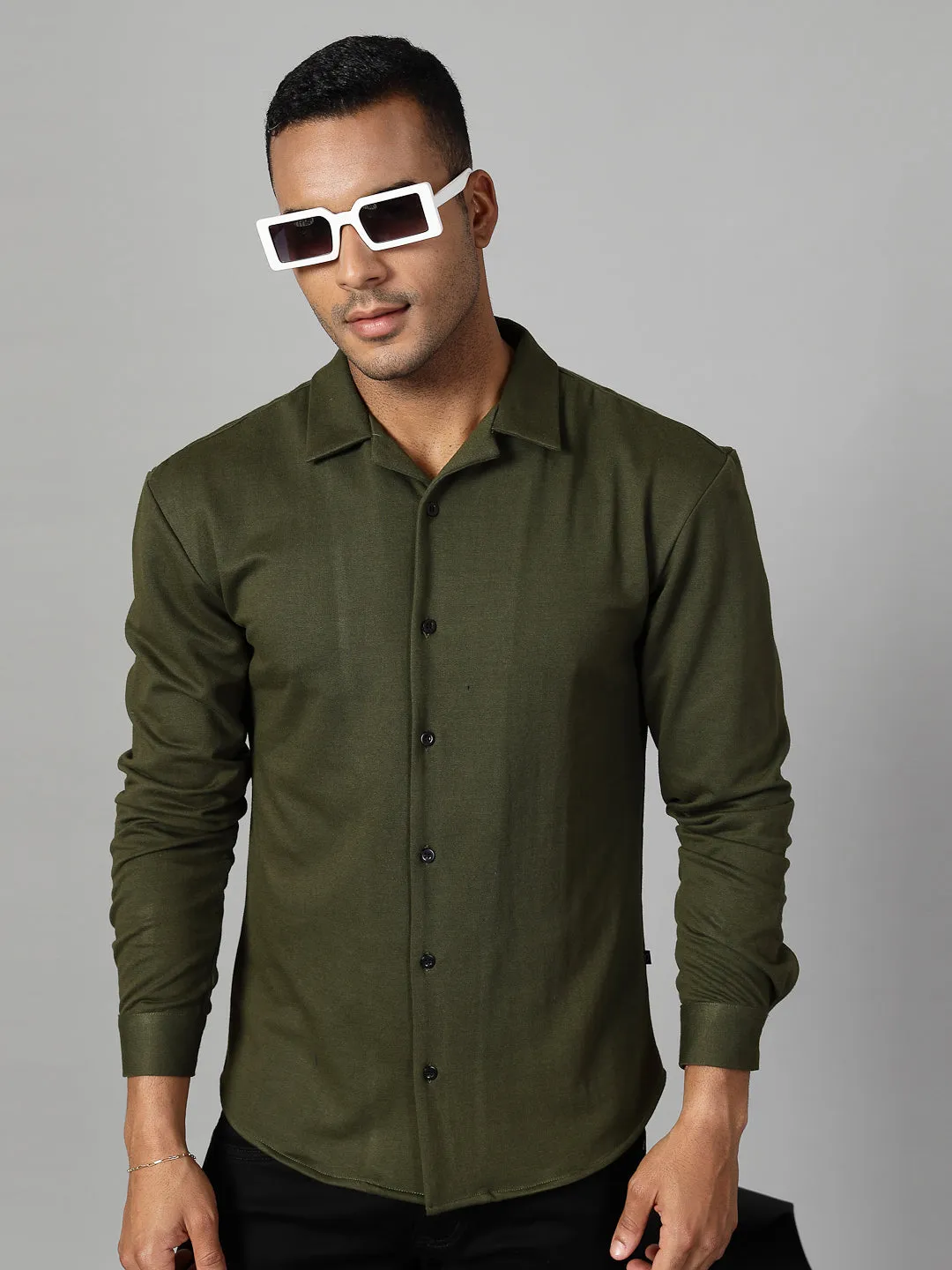 Classic Cuban Collar Terry Shirt