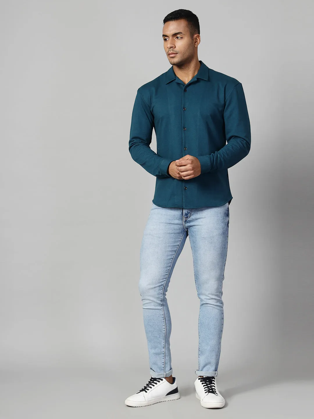 Classic Cuban Collar Terry Shirt