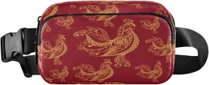 Cock Rooster Belt Bag for Women Men Fanny Pack Small Waist Pouch Crossbody Bags for Outdoor Hiking Running Travel