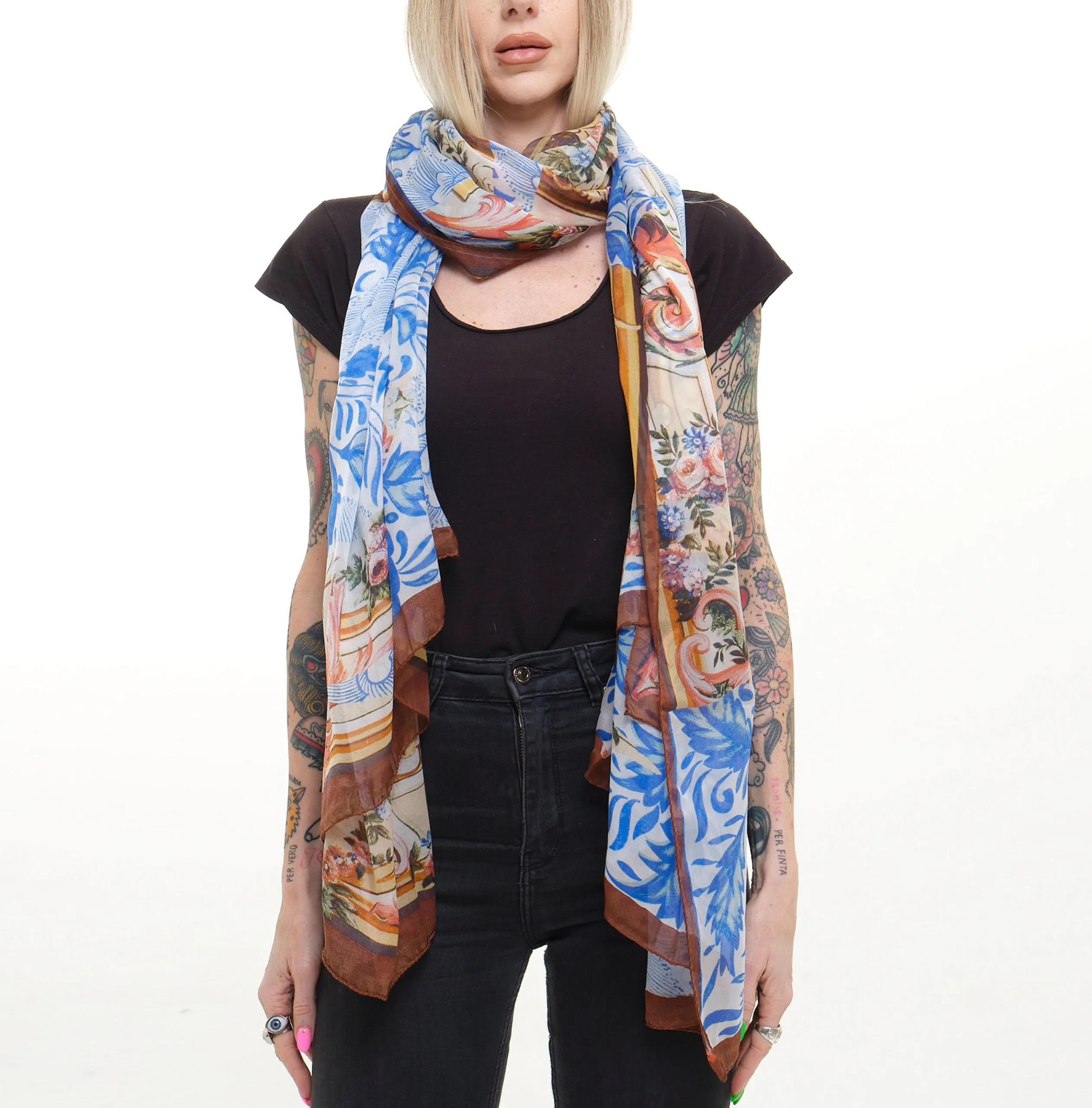 Coreterno " Chinazul " - Maxi scarf