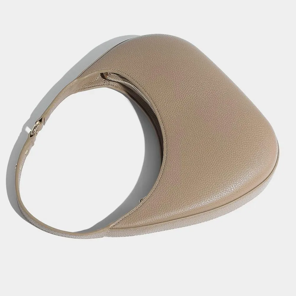 Crescent Shoulder Bag for Women Trendy Small Tote Purse Vegan Leather Clutch Handbag Ladies Satchels