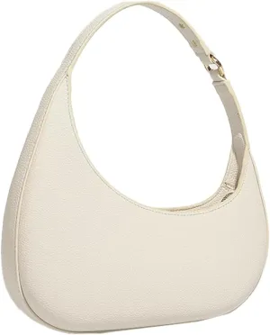 Crescent Shoulder Bag for Women Trendy Small Tote Purse Vegan Leather Clutch Handbag Ladies Satchels