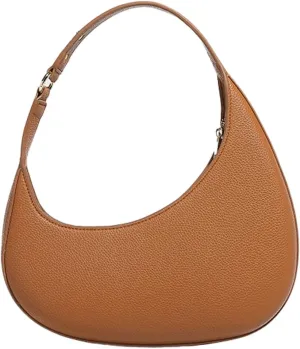 Crescent Shoulder Bag for Women Trendy Small Tote Purse Vegan Leather Clutch Handbag Ladies Satchels