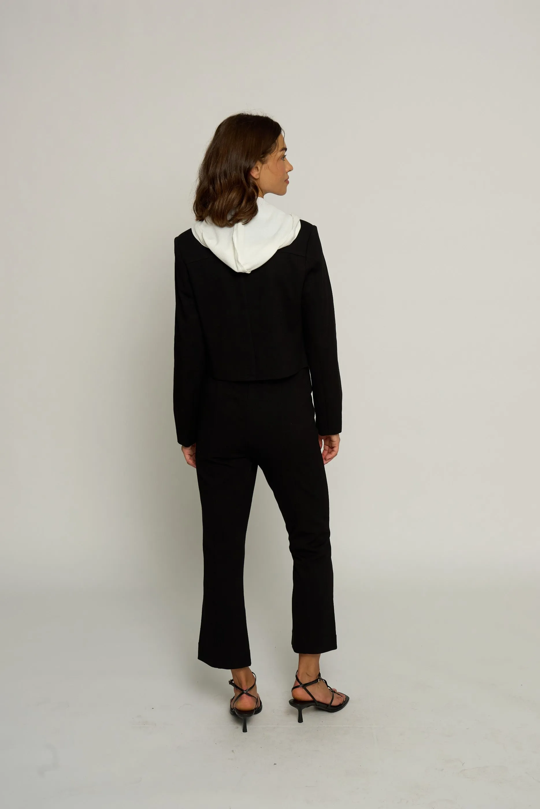 Cropped Fitted Dickey Jacket