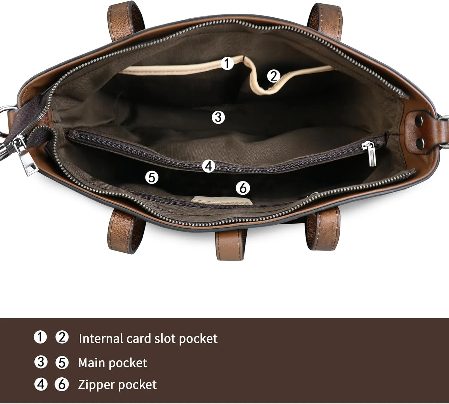 Crossbody Bag for Women Genuine Leather Top Handle Tote Purses Vintage Satchels Handbag