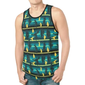 Dancers Inspire Green New Tank Top for Men
