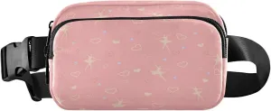 Dancing Ballerinas Silhoette Ballet Dancer Belt Bag for Women Men Fanny Pack Small Waist Pouch Crossbody Bags for Outdoor Hiking Running Travel