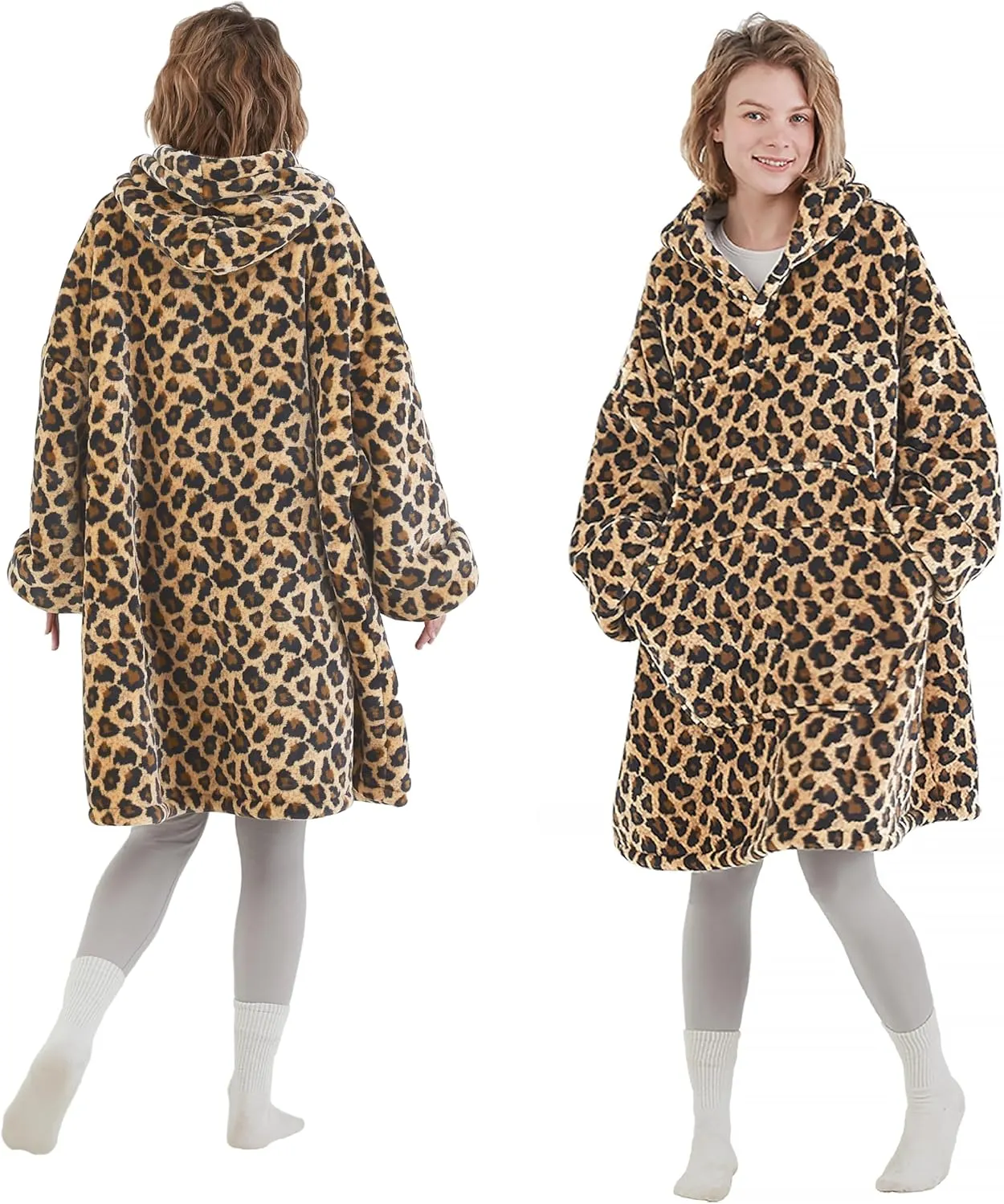 Degrees of Comfort Wearable Blanket Hoodie for Adults Women & Men - Cozy Warm, One Size Fits All