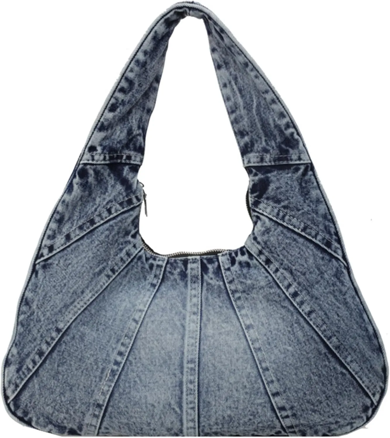 Denim Hobo Bag for Women - Trendy Jean Purses for Women Y2K Denim Shoulder Bag Slouchy Handbag
