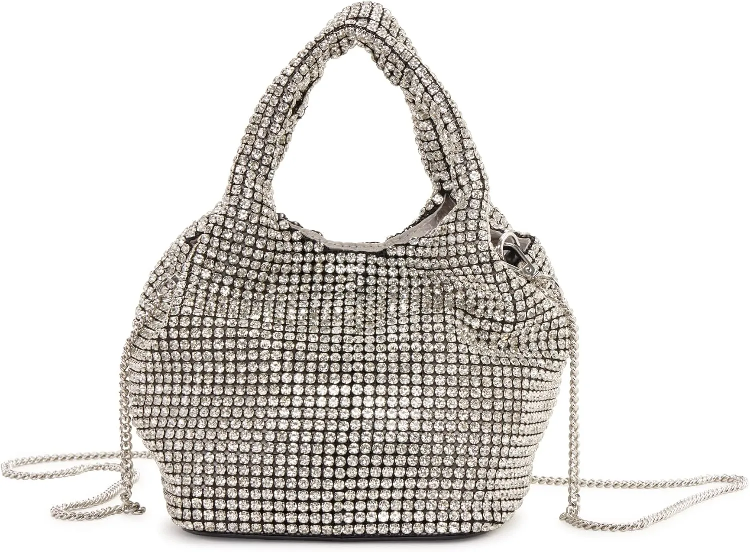 DKNY Gewn Studded Slouchy Crossbody, Clear