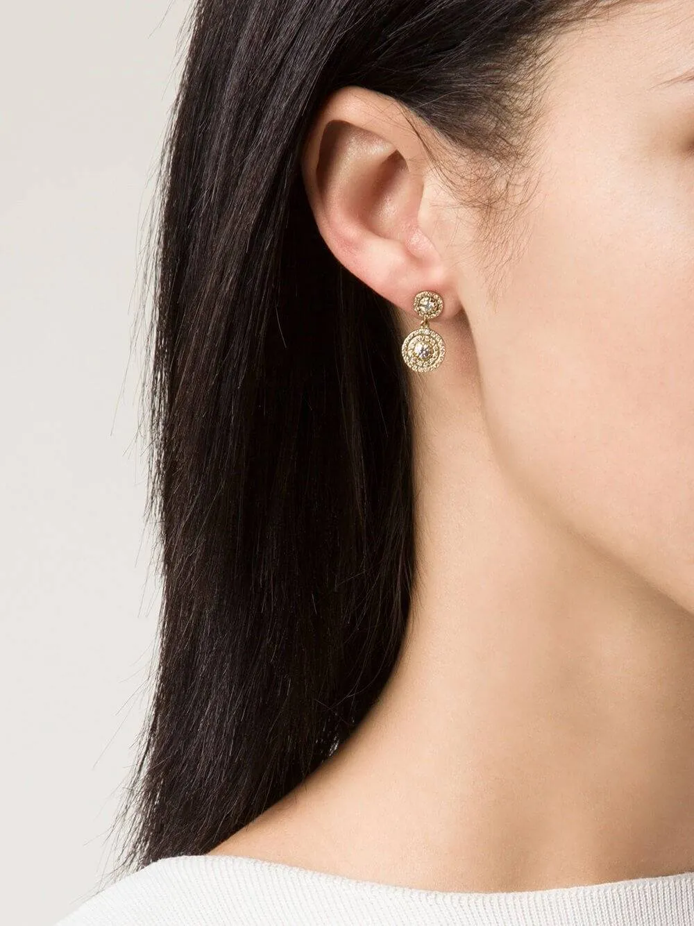 Double Solitaire Earrings Y-D