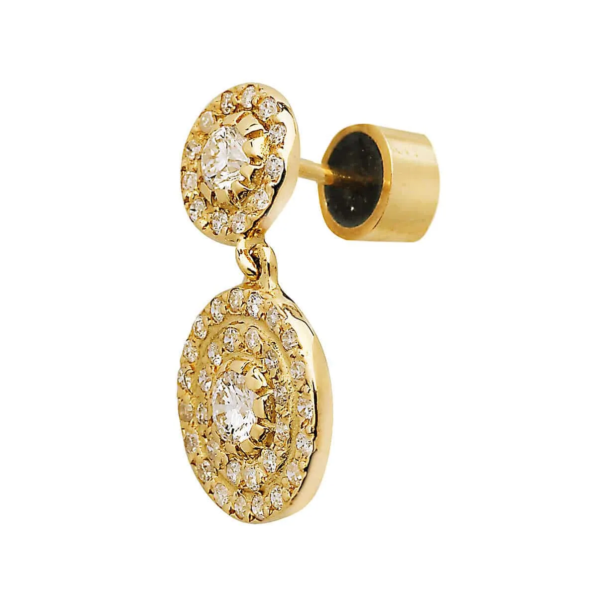 Double Solitaire Earrings Y-D