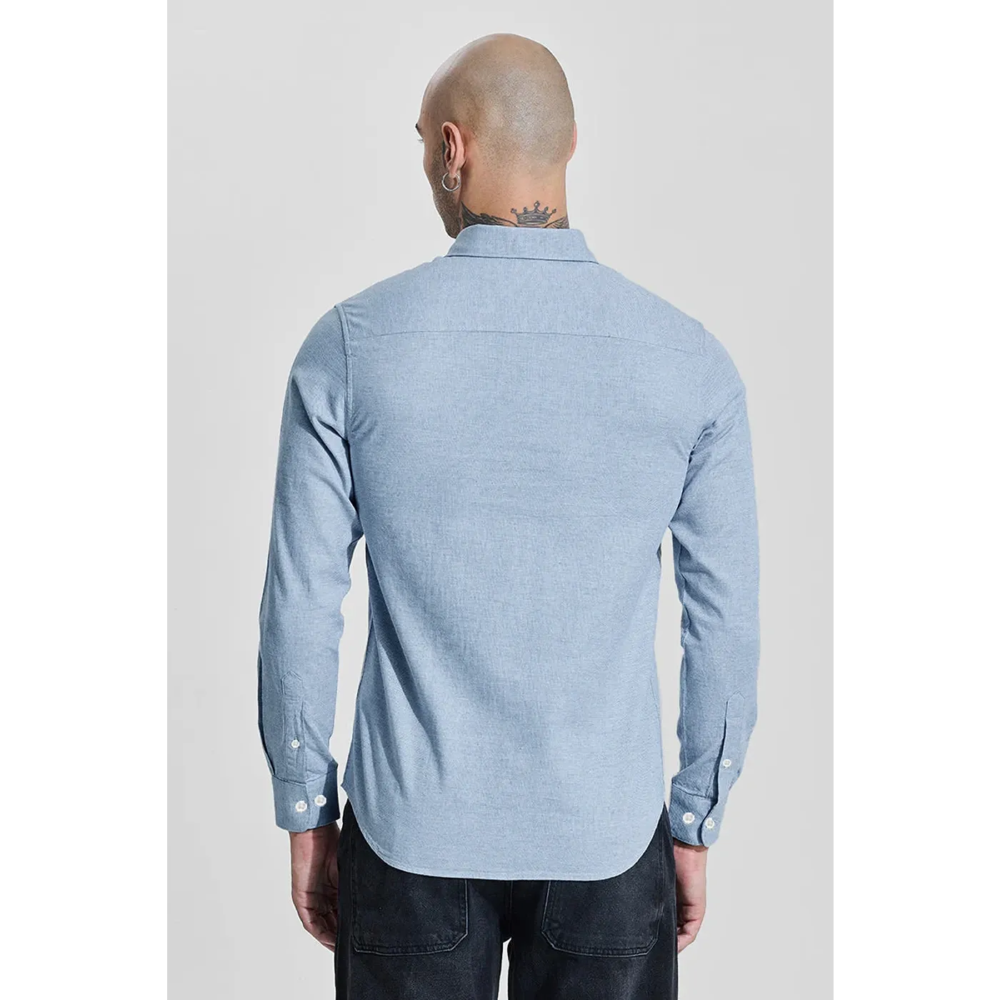 Dusty Blue Slim Fit Shirt