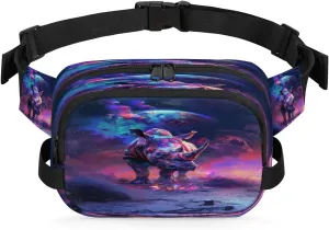 Fanny Pack for Women Men Unisex, African Rhino Waist Packs Casual Crossbody Belt Bags with Adjustable Strap for Sports Running Hiking