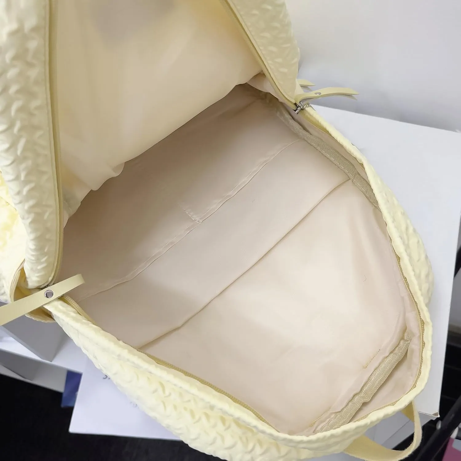 Fashion Cloth Canvas Backpack for Women Waterproof Nylon Anti-Theft Rucksack Fashion Bags for Travel Work Gift(Black)