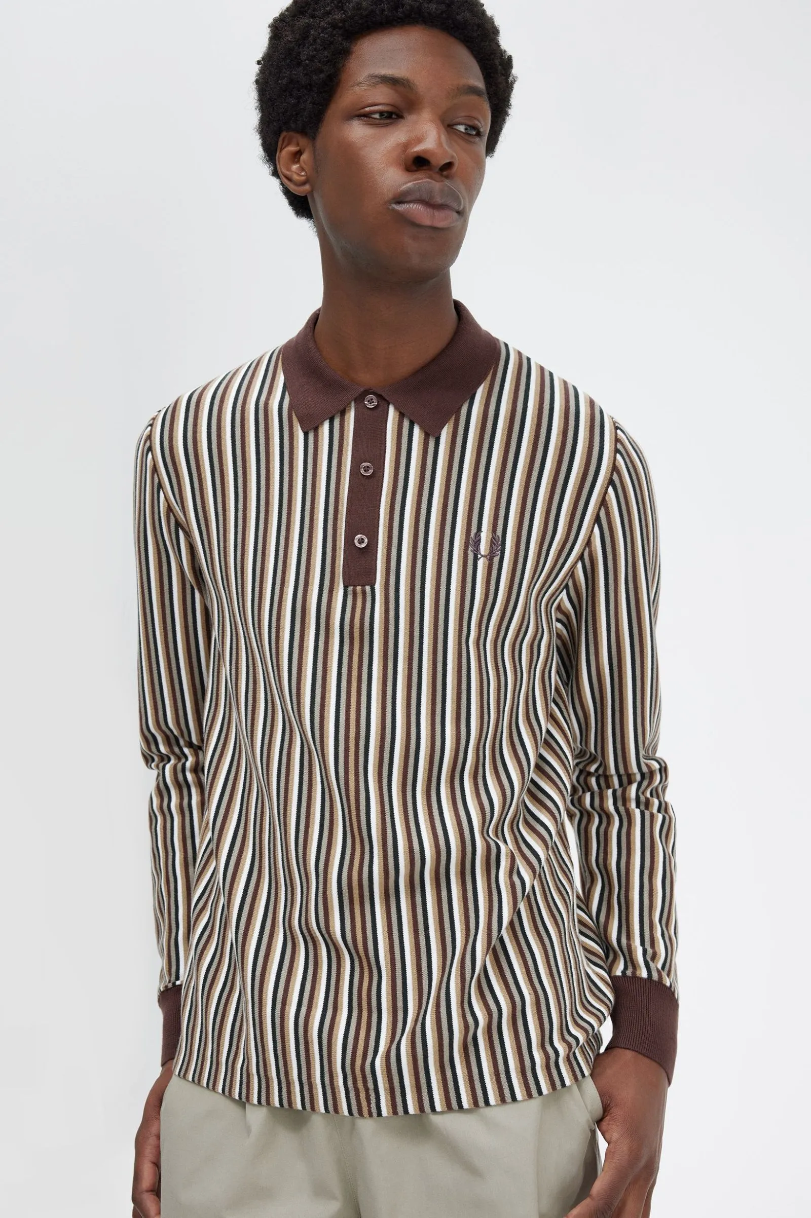 FINE STRIPE KNITTED SHIRT