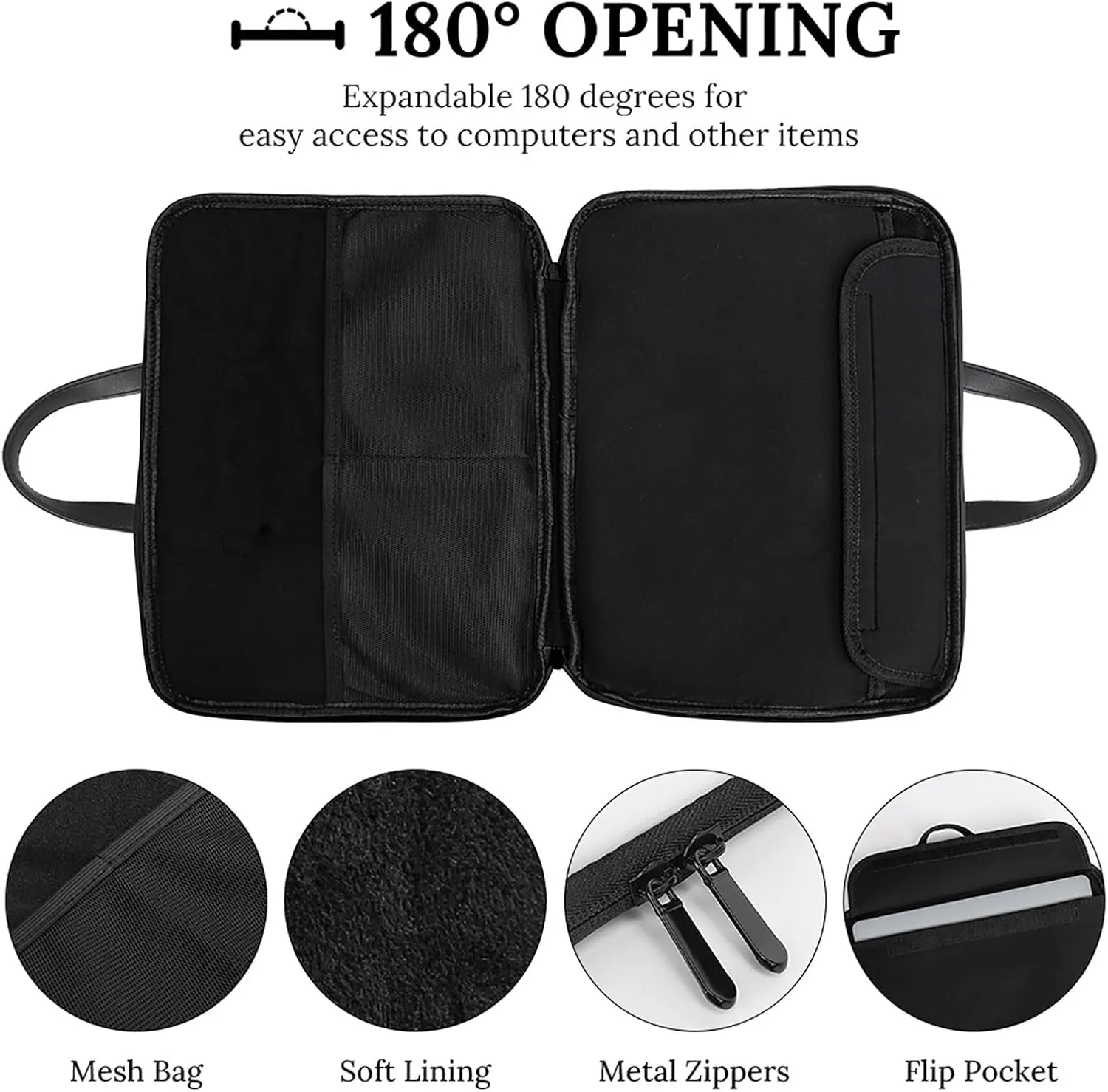 Flag Map of Maryland Leather Bag Laptop Case Slim Water Resistant Computer Bags with Handle Briefcase for Work