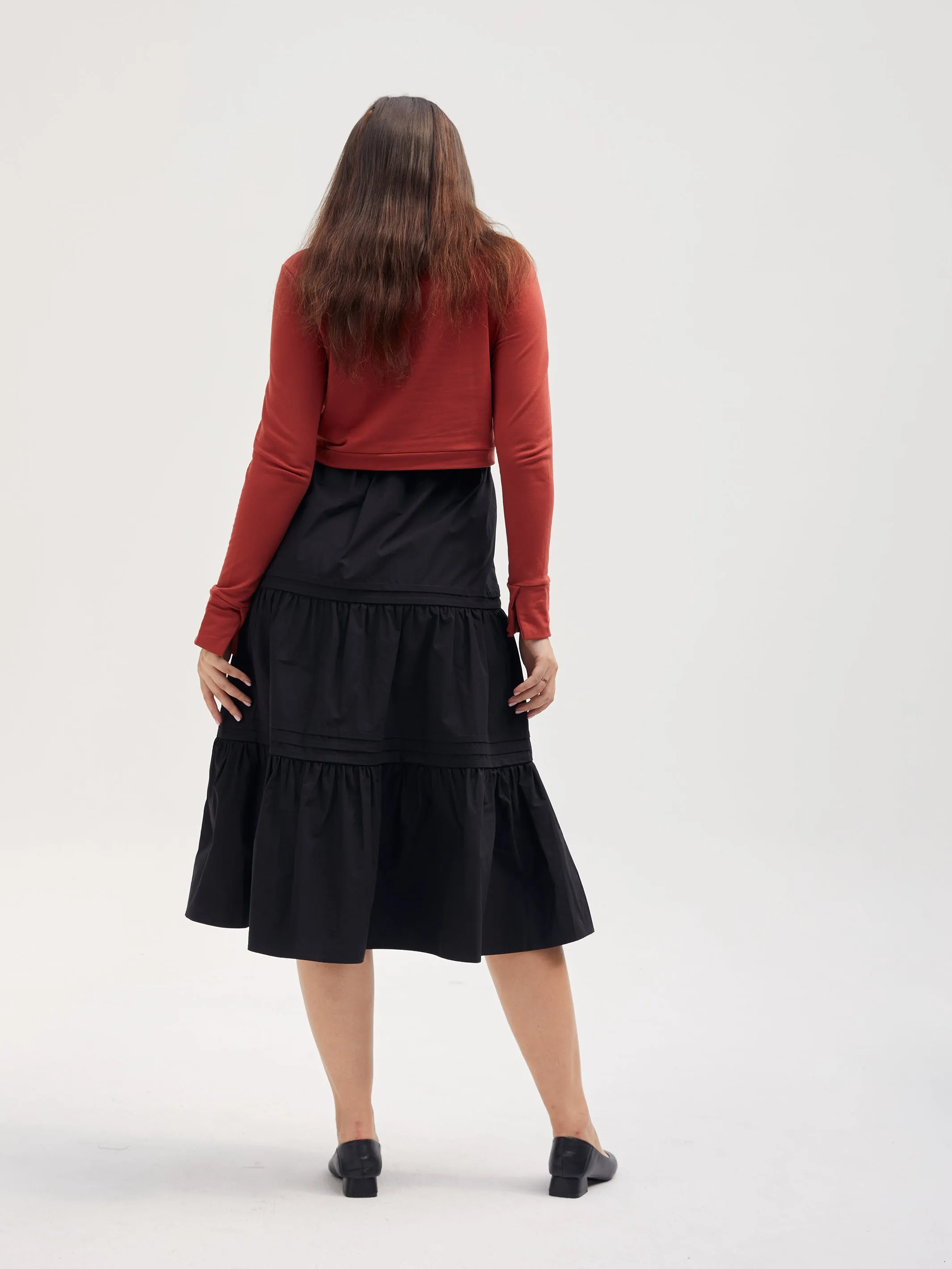 Flow Your Way Tiered Skirt