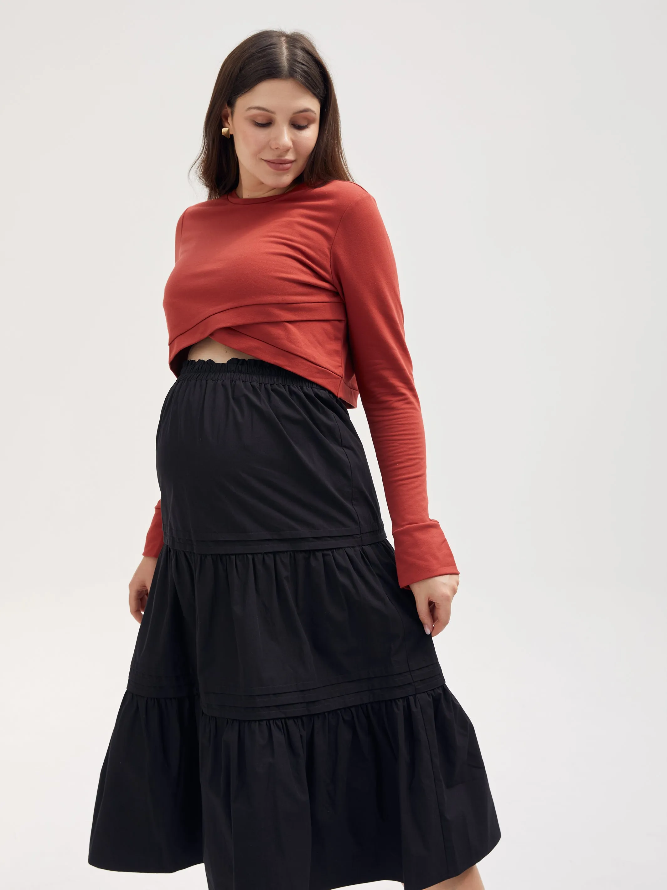Flow Your Way Tiered Skirt