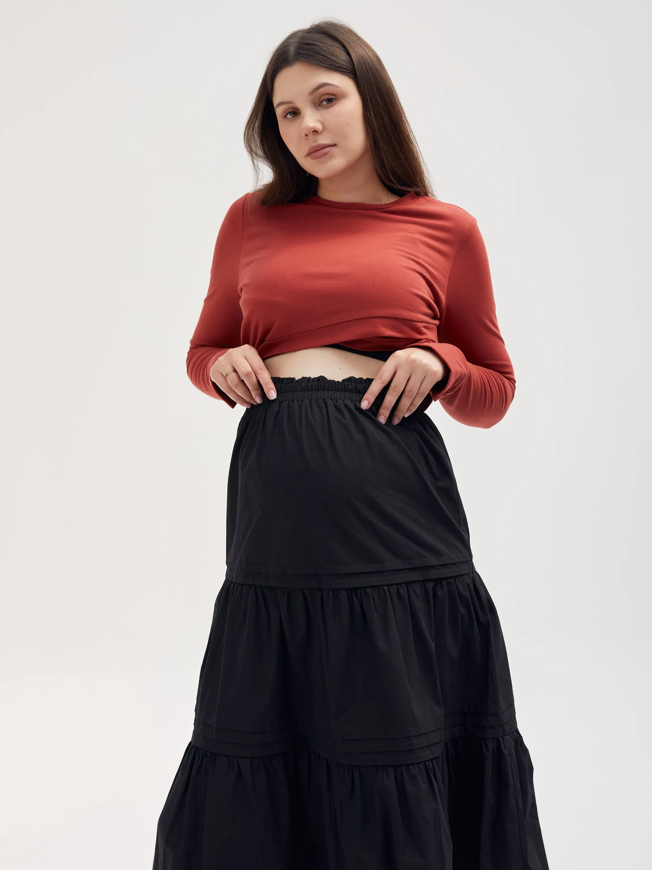 Flow Your Way Tiered Skirt