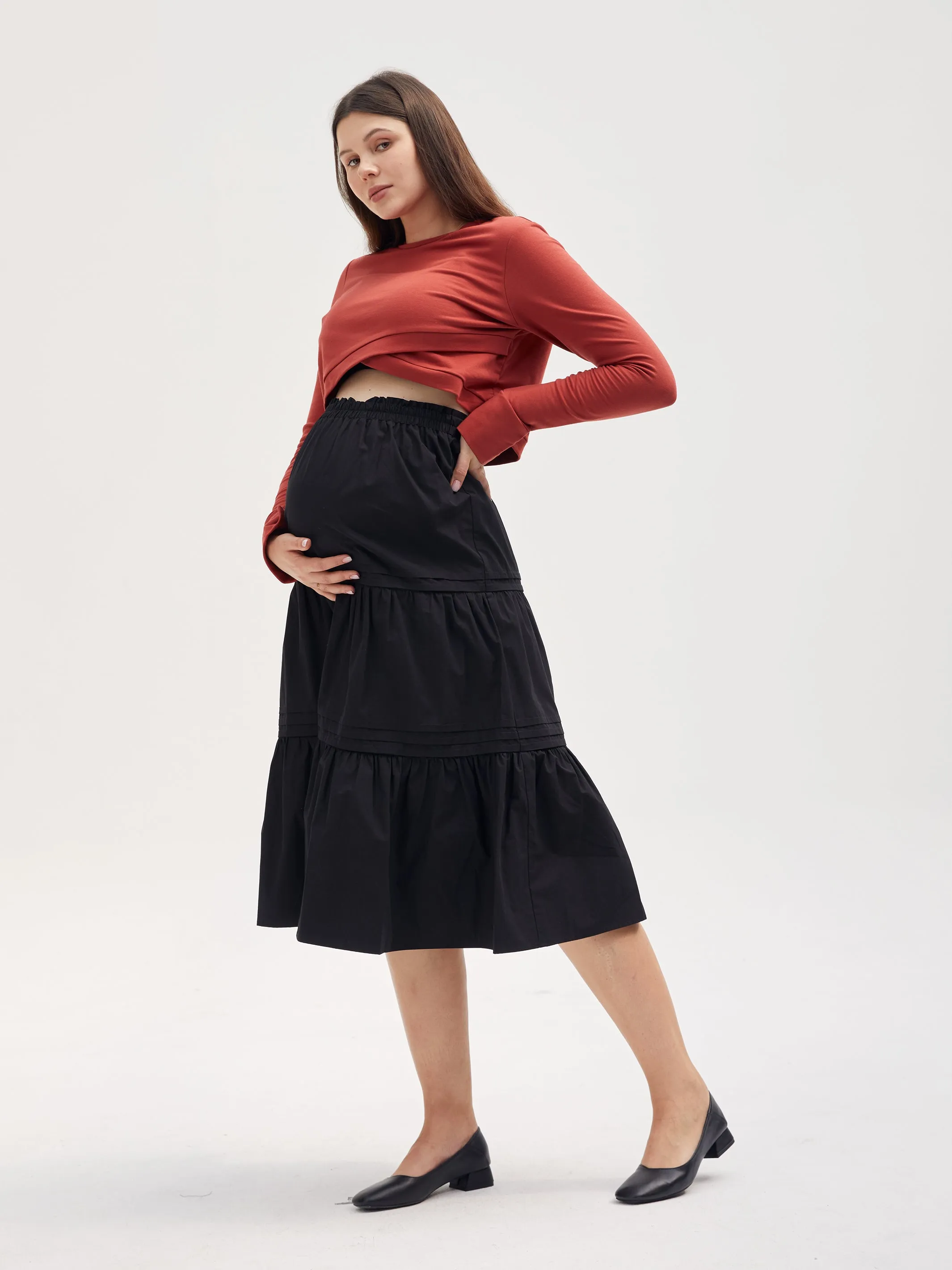 Flow Your Way Tiered Skirt
