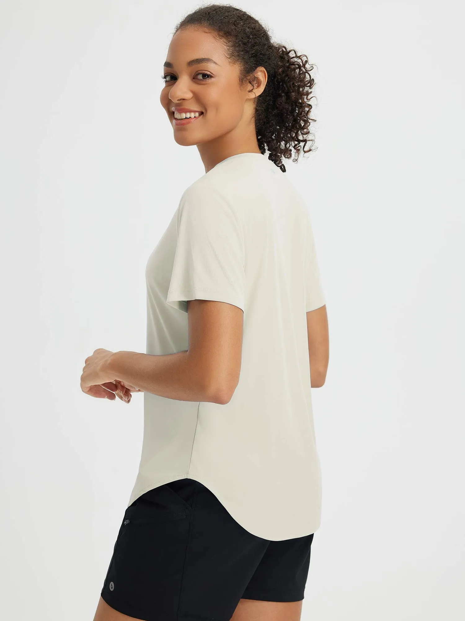 Fresh Horizon UPF 50  V-Neck Curved Shirts