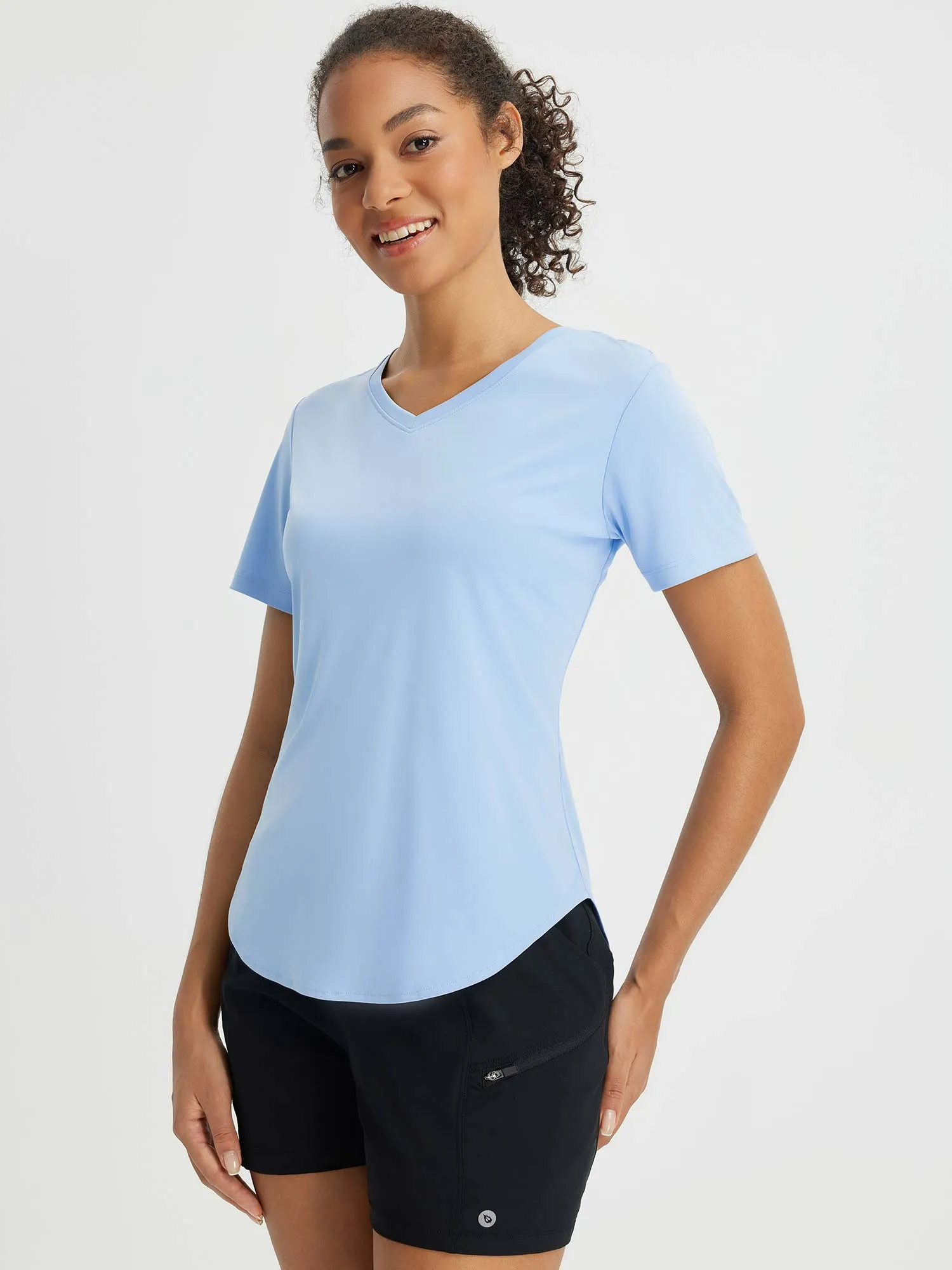Fresh Horizon UPF 50  V-Neck Curved Shirts
