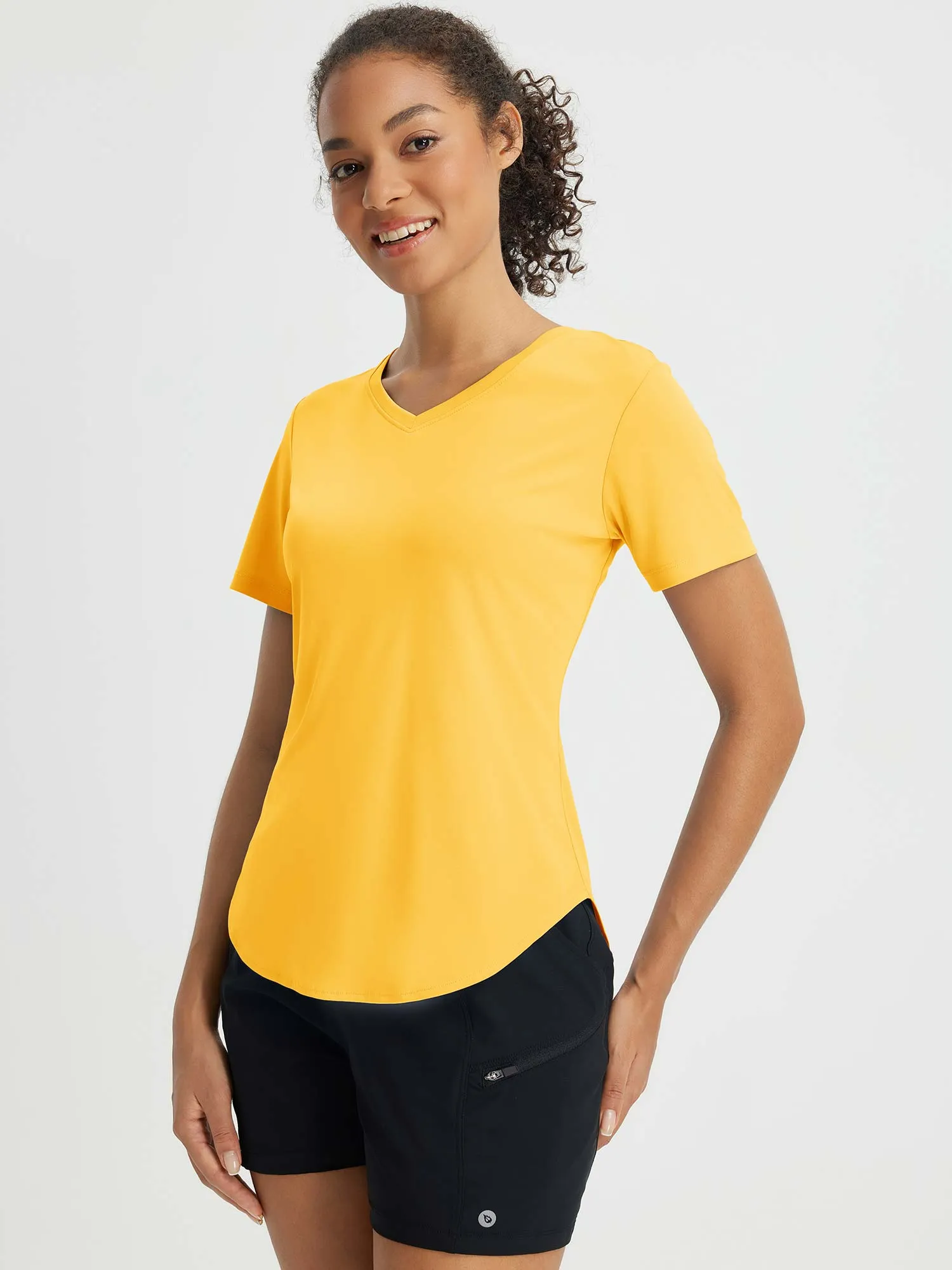 Fresh Horizon UPF 50  V-Neck Curved Shirts
