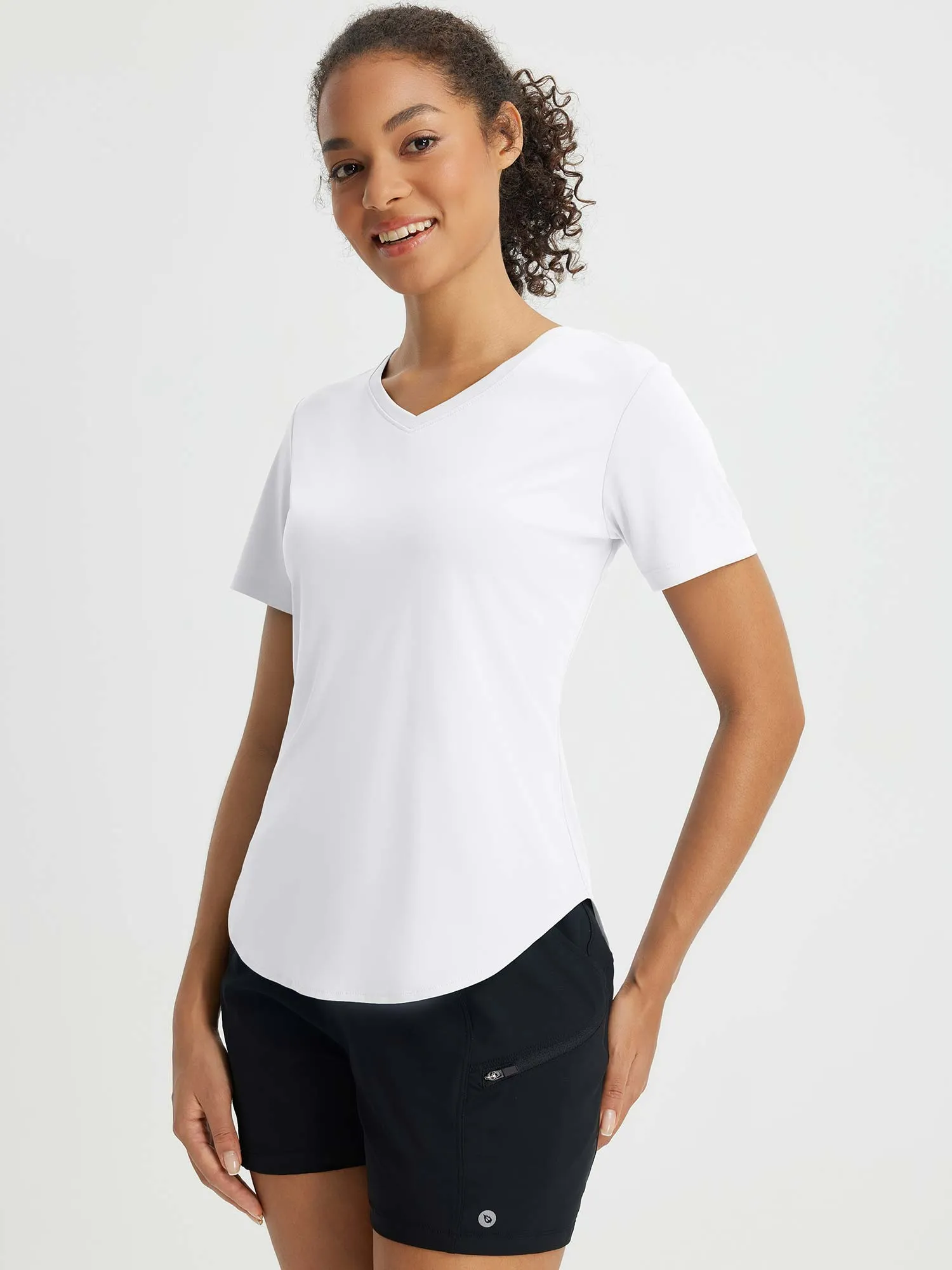 Fresh Horizon UPF 50  V-Neck Curved Shirts