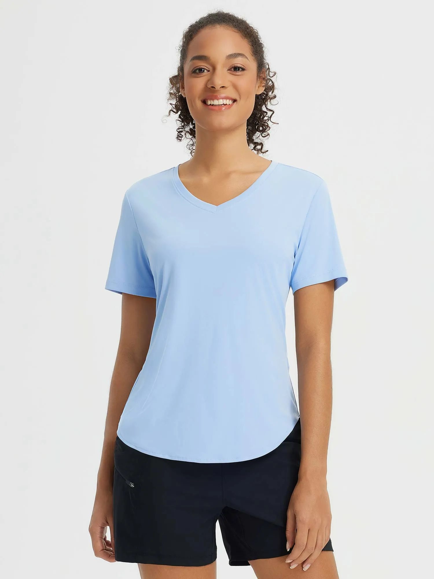 Fresh Horizon UPF 50  V-Neck Curved Shirts