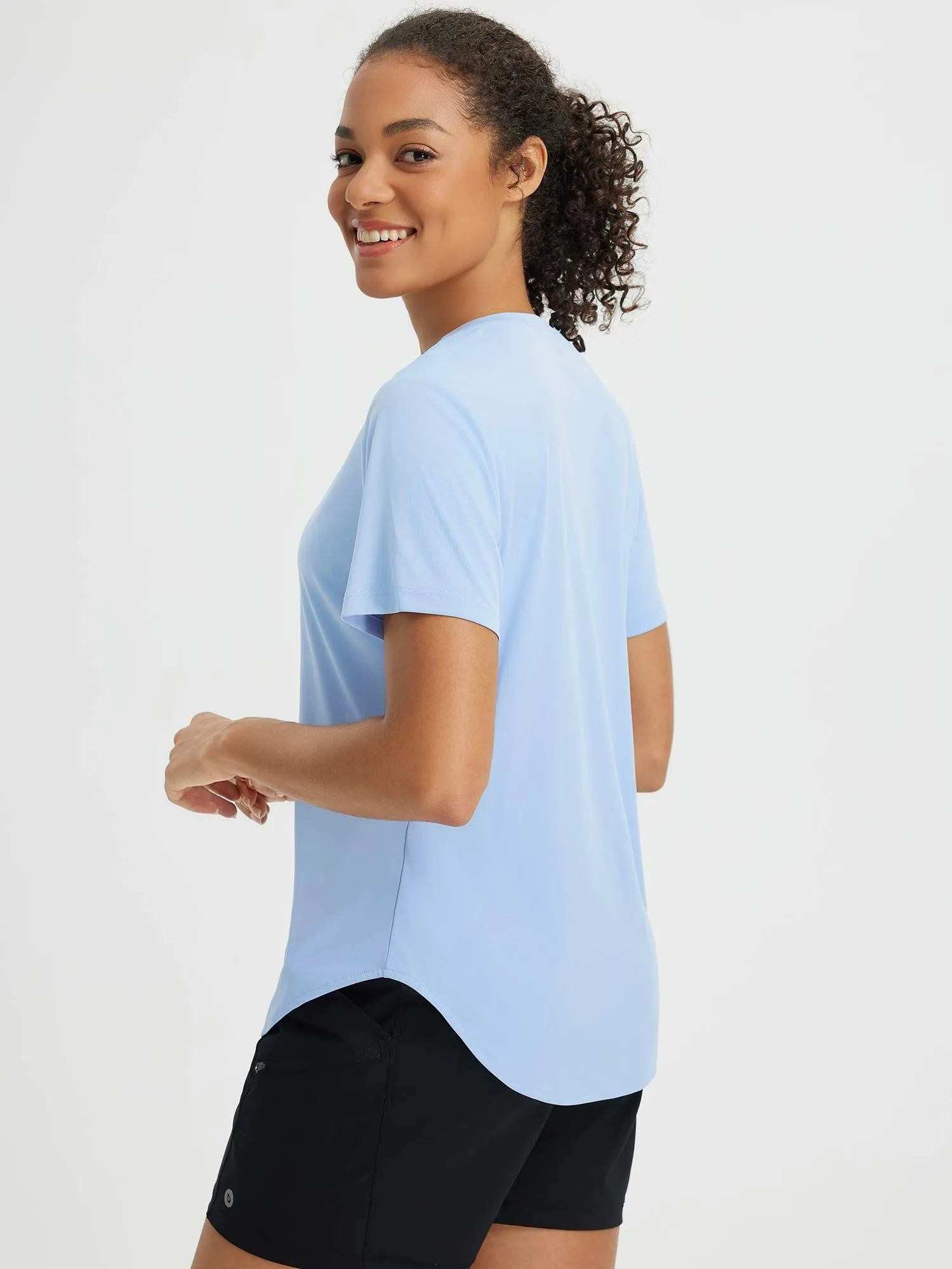 Fresh Horizon UPF 50  V-Neck Curved Shirts