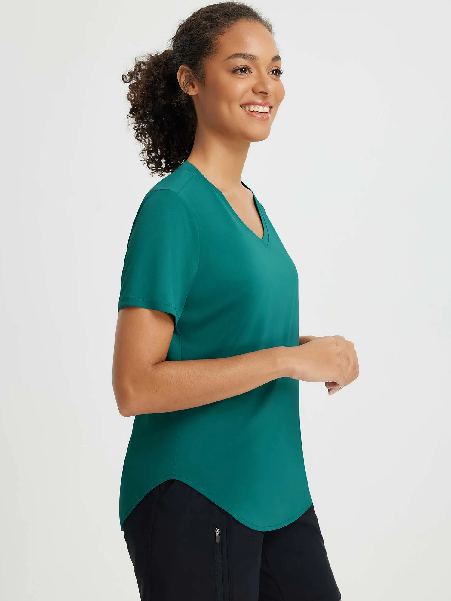Fresh Horizon UPF 50  V-Neck Curved Shirts
