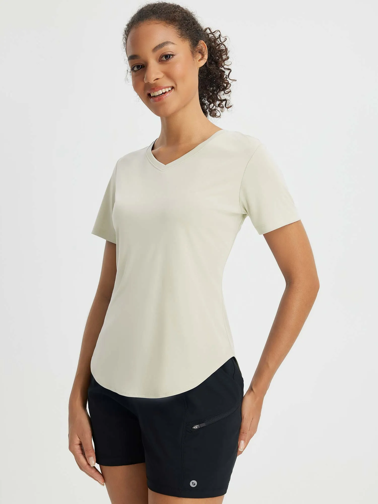 Fresh Horizon UPF 50  V-Neck Curved Shirts