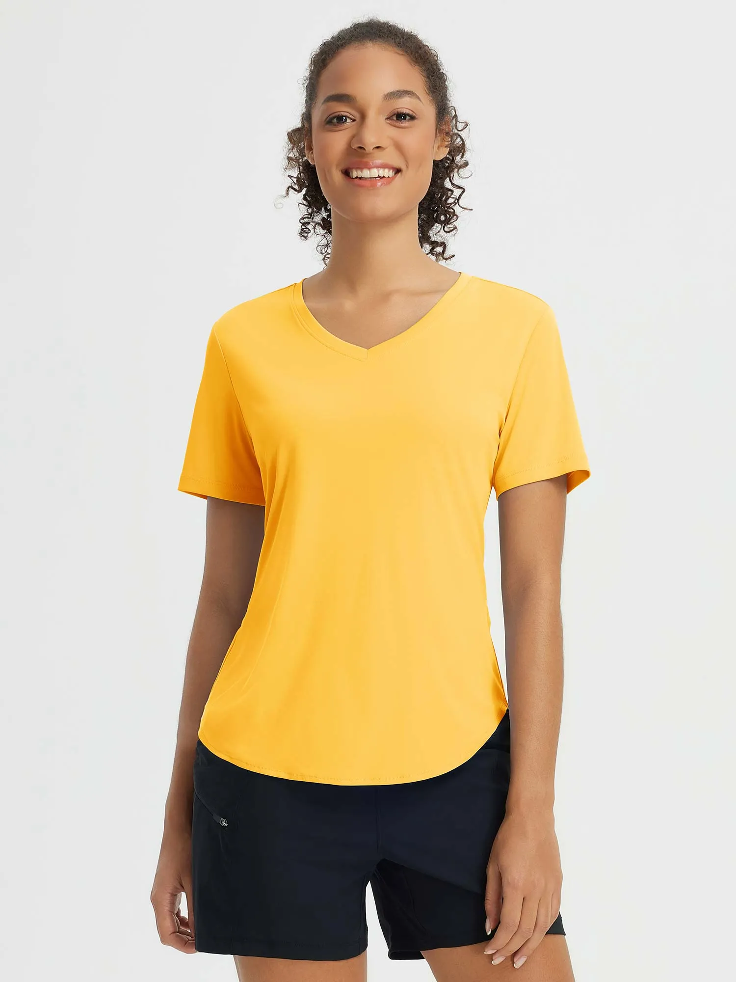 Fresh Horizon UPF 50  V-Neck Curved Shirts