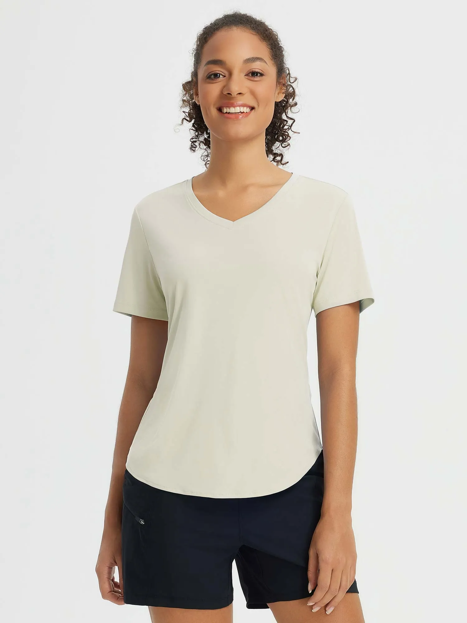 Fresh Horizon UPF 50  V-Neck Curved Shirts