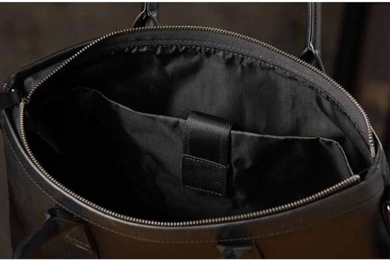 Genuine Leather Mens Briefcases Handbags Messenger Shoulder Bags Carrying Cases Laptop Bags