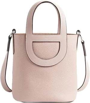 Genuine Leather Shoulder Bags for Women Stylish Handbags Small Bucket Crossbody Tote Purses Casual Ladies Satchels