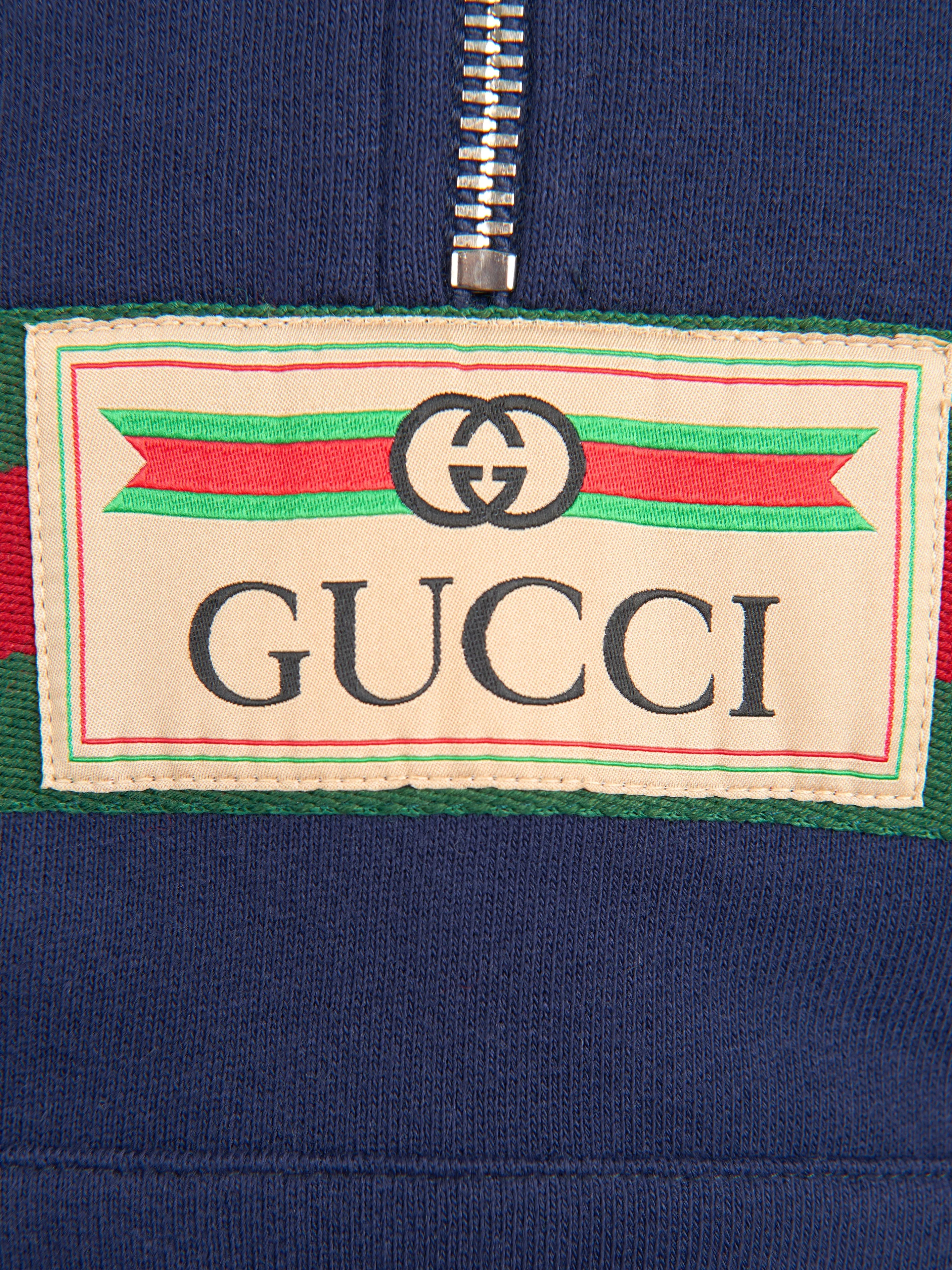 Gucci Unisex Felted Cotton Popover Jacket