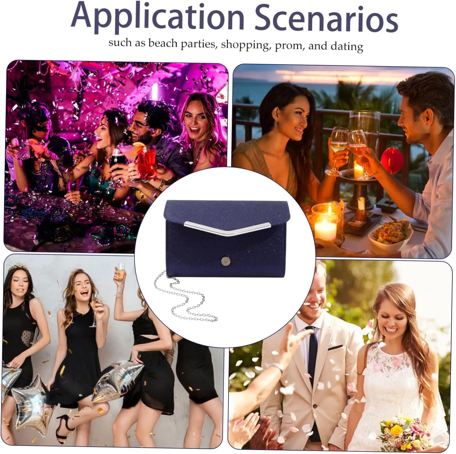 Handbag Crossbody Evening Bag Evening Clutches for Wedding and Party Small Purse for Wedding Party