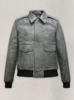 Harbor Gray Kendall Jenner Leather Jacket