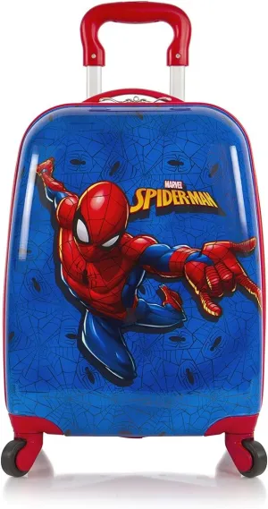 Heys Marvel-Spiderman Boys Hardside Spinner Rolling Luggage for Kids - 18 Inch