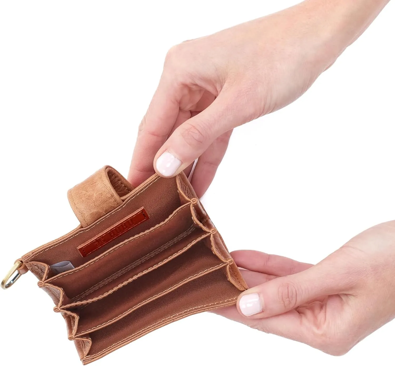 HOBO Women's Jean Accordian Credit Card Case, Wallet