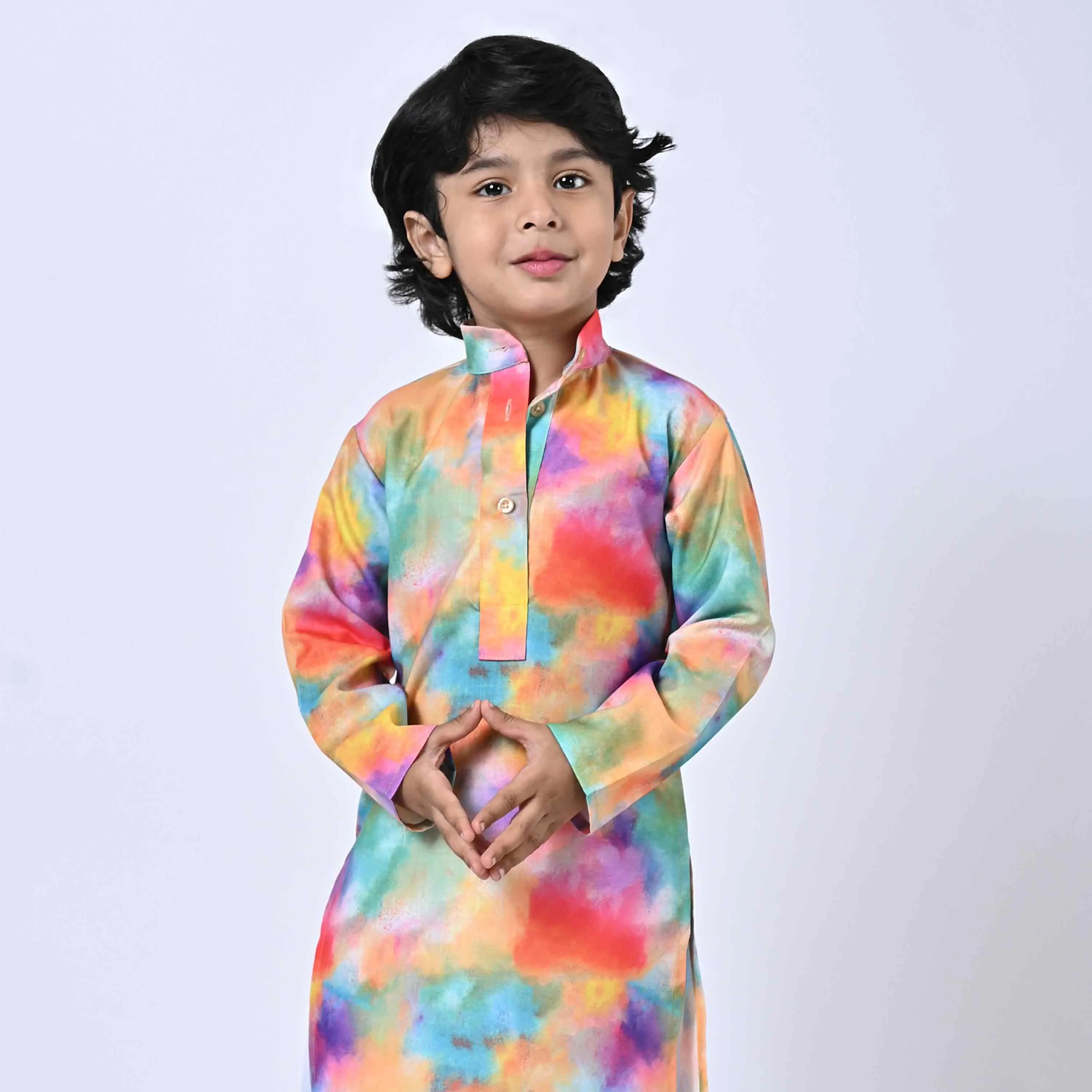 HOLI KURTA COLOUR SPLASH