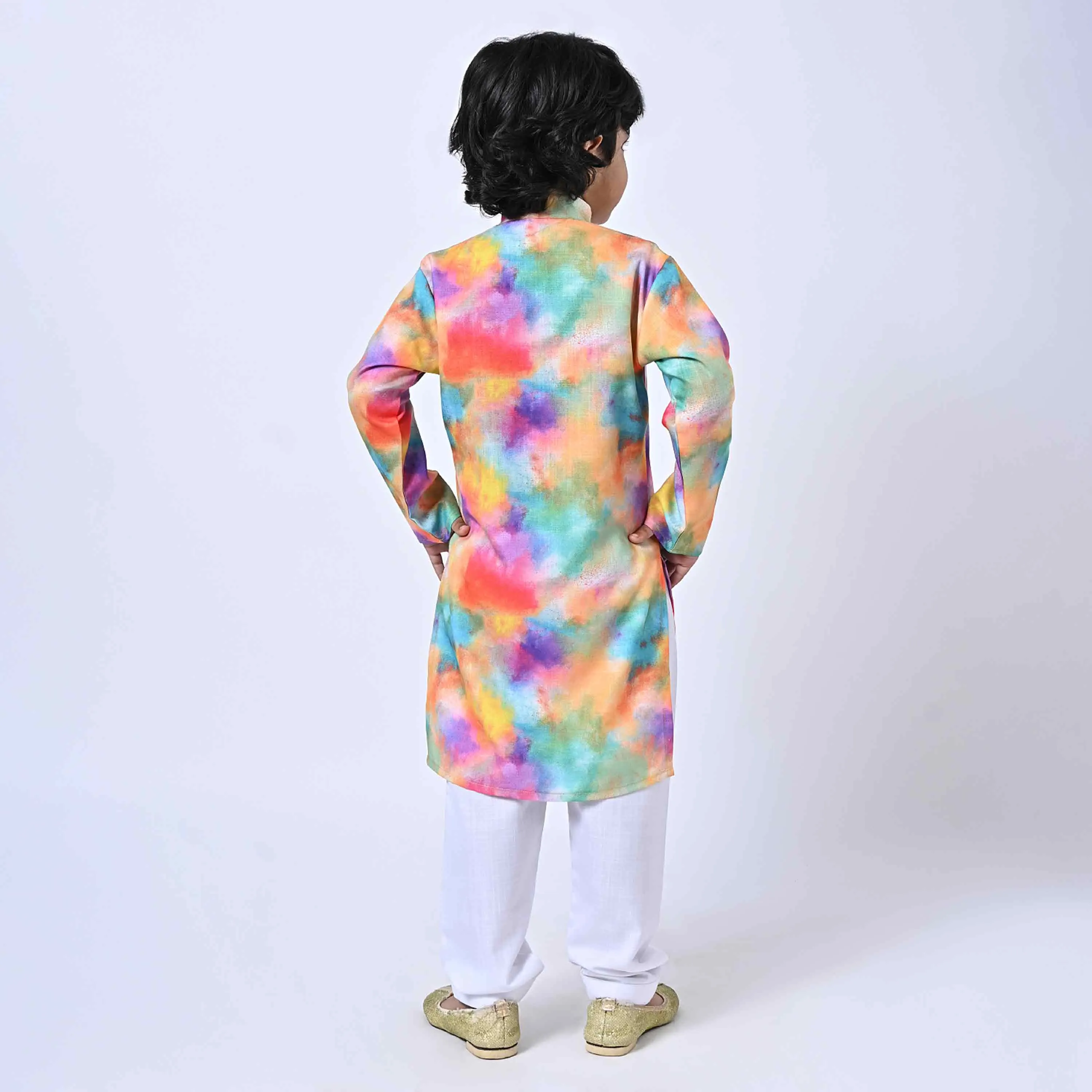 HOLI KURTA COLOUR SPLASH