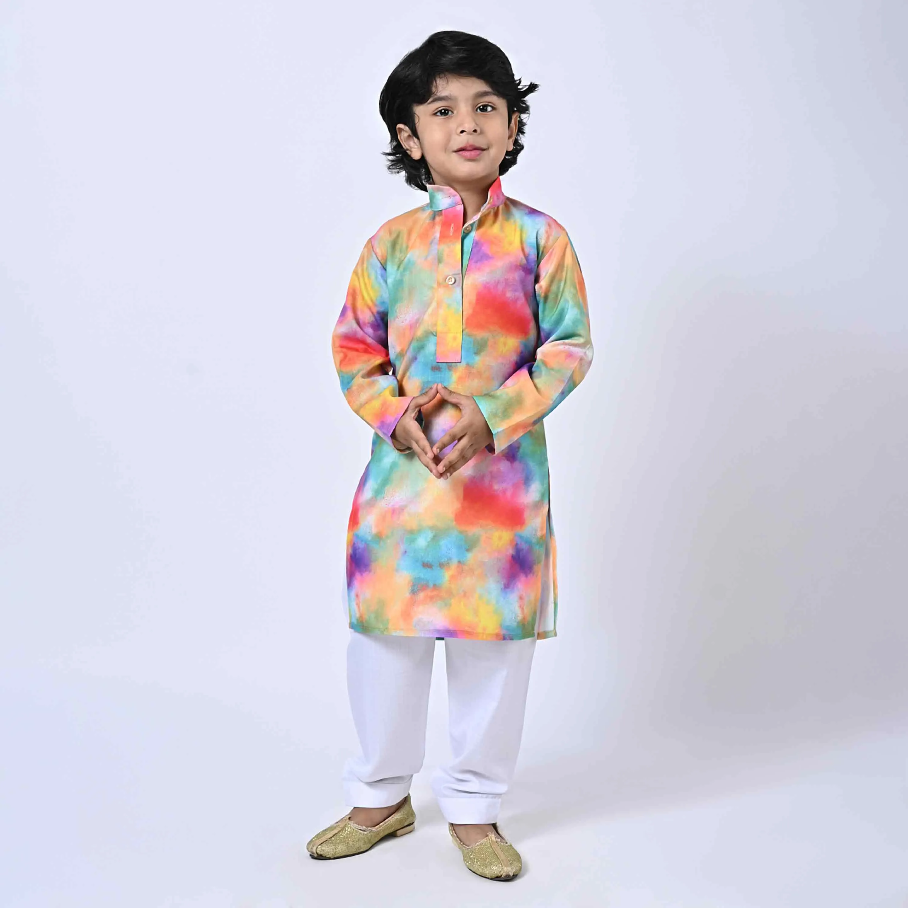 HOLI KURTA COLOUR SPLASH