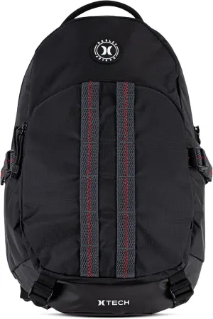 Hurley Men's Commuter Travel Backpack, Black/Red, One Size