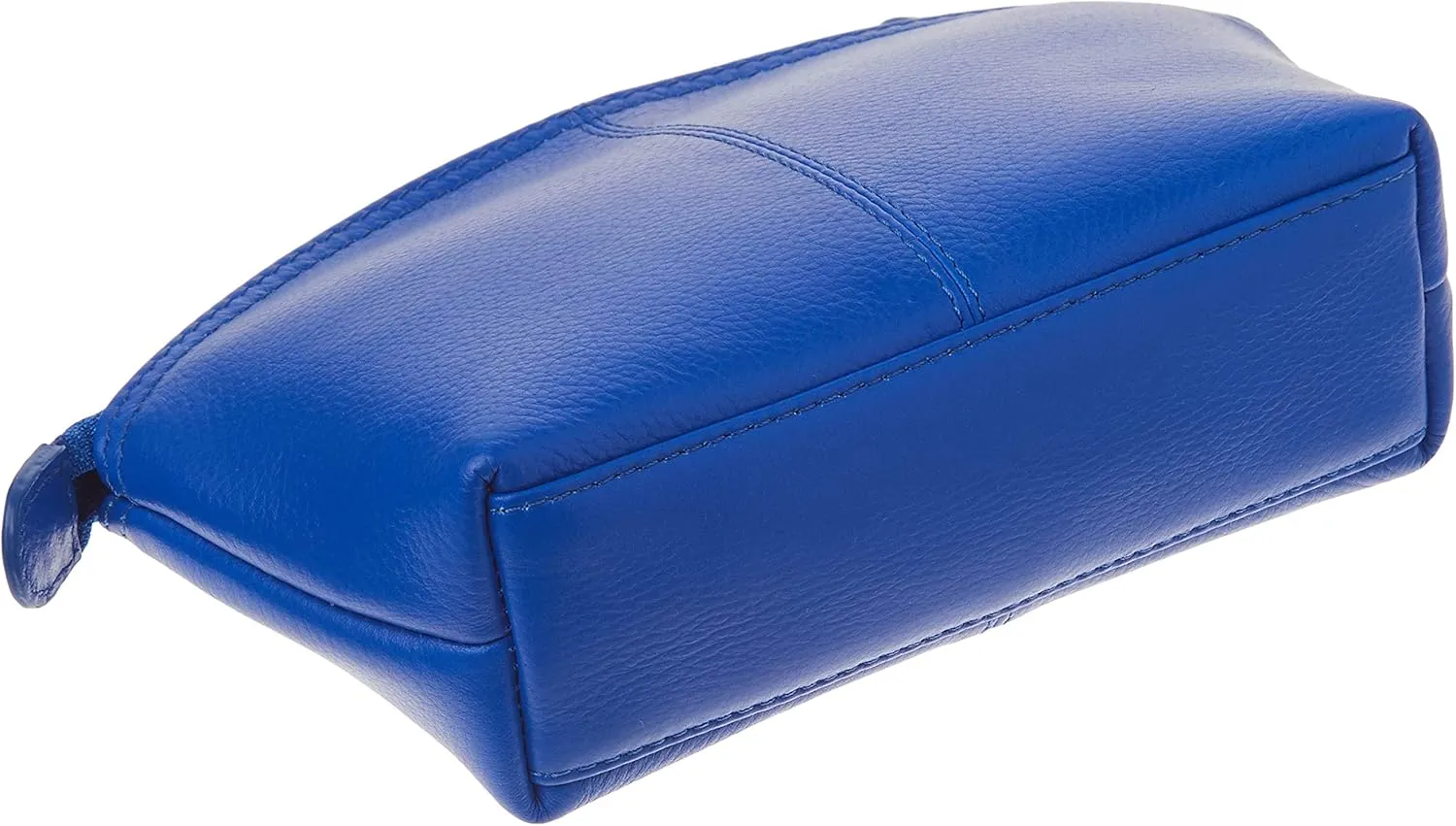 ili New York Genuine Leather Cosmetic Pouch  RFID Blocking, Leather Makeup Bag for Purse with Top Zip Closure & Interior Zip Pocket, Perfect as a Compact and Stylish Travel Cosmetic Bag