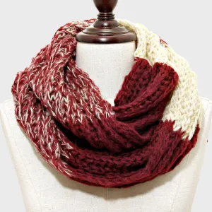 iLLASPARKZ Color Block Ombre Knit Infinity Scarf